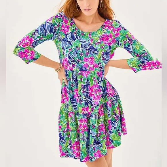 NWOT Lilly Pulitzer® Geanna Dress Resort White Disney Dreaming - Picture 4 of 5